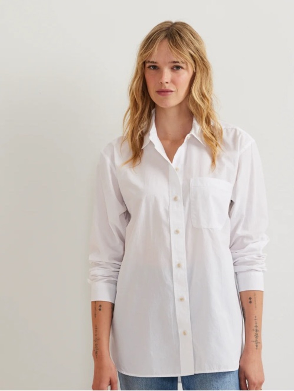 Eddie Bauer Women’s White Everyday Cotton Overshirt L/S NWT Size XXL